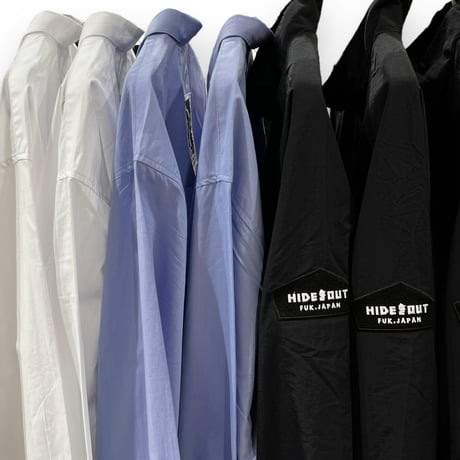 BROAD CLOTH 1 POCKET BIG SHIRTS / BLUE / M / L