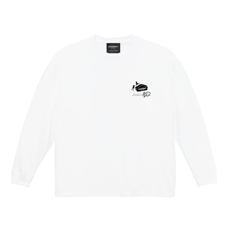 【10周年記念デザイン - 全員集合】-限定-マグ×ロンTセット BIG LONG SLEEVE T-SHIRTS / WHITE/S/M/L