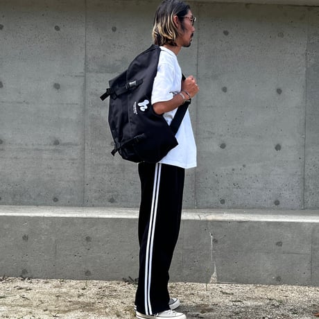 「h-logo」MESSENGER BAG / BLACK / ONE SIZE