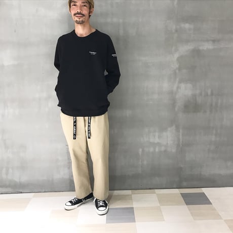 TC TWILL EASY PANTS / BEIGE / BLACK / S / M / L / XL