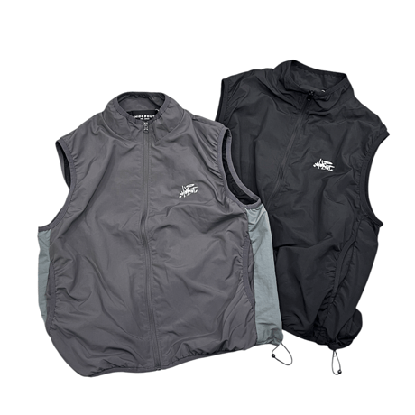 「STREET-LOGO」 NYLON VEST / BLACK / S / M / L