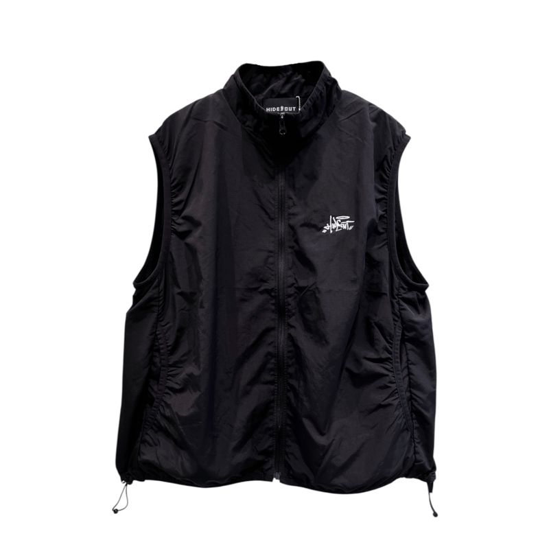 STREET-LOGO NYLON VEST / BLACK / S / M / L | HI