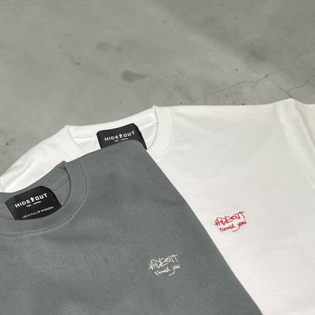 【受注生産】「BLEND IN」SUPER HEAVY WIDE T-SHIRTS /WHITE×RED/M/L