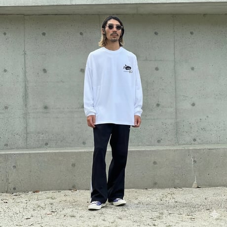 【10周年記念デザイン - 全員集合】-限定-マグ×ロンTセット BIG LONG SLEEVE T-SHIRTS / WHITE/S/M/L