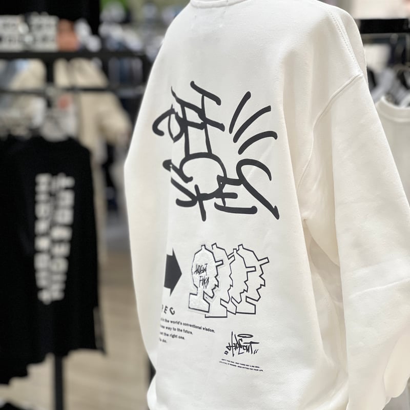 サガラ刺繍2026ss HEAVY ONZ SWEAT/OFF WHITE/M/L/XL |