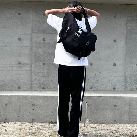 「h-logo」MESSENGER BAG / BLACK / ONE SIZE