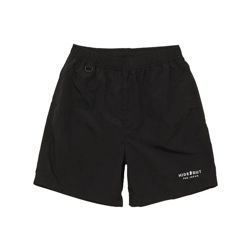 NYLON EASY SHORTS / M / L / XL / BLACK | HIDEOU