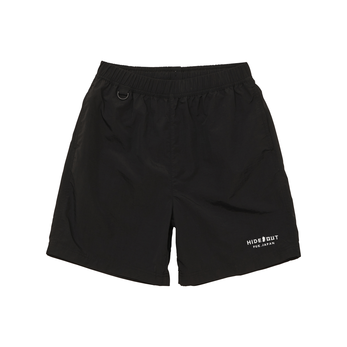NYLON EASY SHORTS / M / L / XL / BLACK | HIDEOU