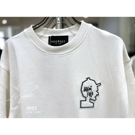 サガラ刺繍オジサン HEAVY ONZ SWEAT  / OFF WHITE / M / L / XL
