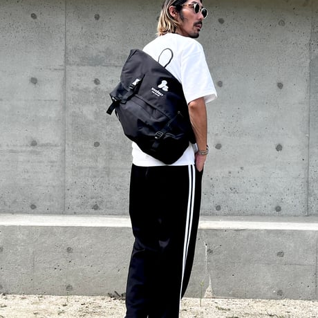 「h-logo」MESSENGER BAG / BLACK / ONE SIZE