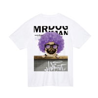 「MR.DOGMAN2026ss【アフロドッグ】PURPLE ver.」 HIGH GRADE T-SHIRTS / WHITE/M/L/XL