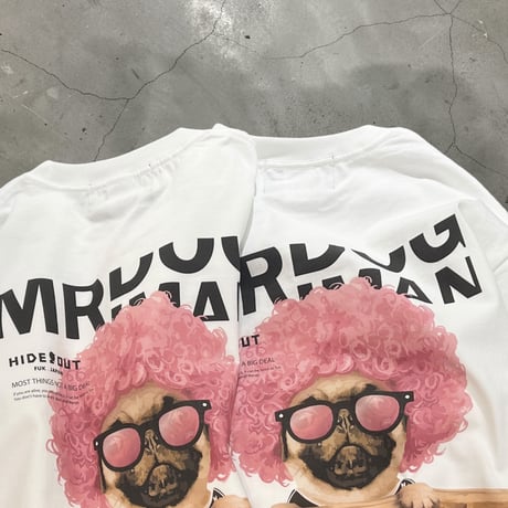 「MR.DOGMAN2026ss【アフロドッグ】」 HIGH GRADE T-SHIRTS / WHITE/M/L/XL