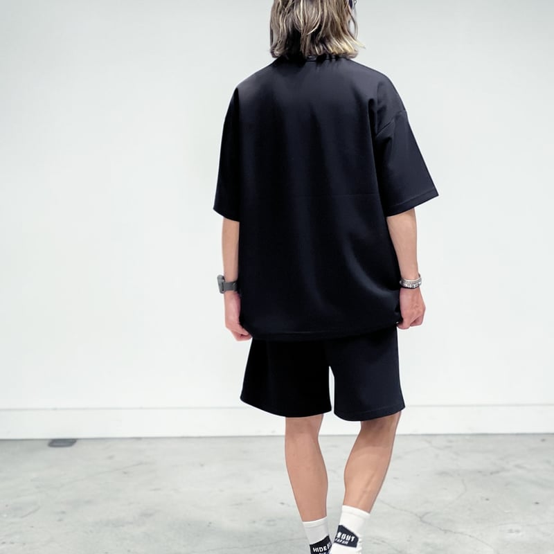 予約販売「STREET-LOGO」刺繍ダンボールニットショーツ/BLACK/M/L | HID