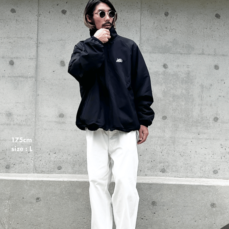 通常販売】Reversible Nylon Fleece Jacket / BLACK /