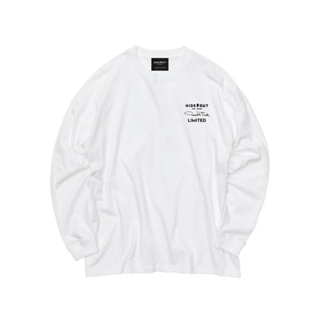 【限定受注デザイン】「SMOKE-mikiko」BIG LONG SLEEVE T-SHIRTS / WHITE/S/M/L