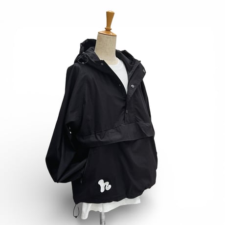 HIGH DENSTIY COTTON ANORAK PARKA /BLACK/S/M/L