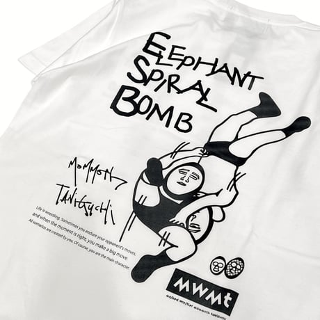 「mammoth TANIGUCHI (MWMT) - 奥義」HIGH GRADE T-SHIRTS / WHITE/M/L/XL