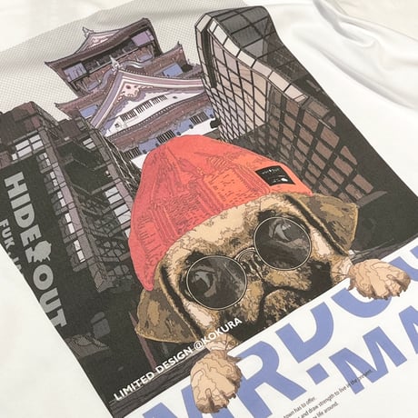 【MR.DOGMAN小倉城ver.】(ボックスシルエットTシャツ) /WHITE/M/L/XL