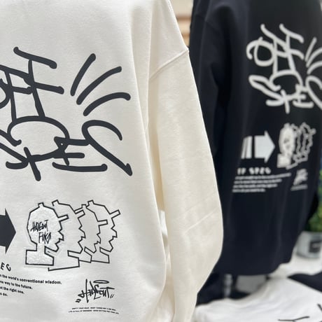 サガラ刺繍2026 HEAVY ONZ SWEAT/BLACK/M/L/XL