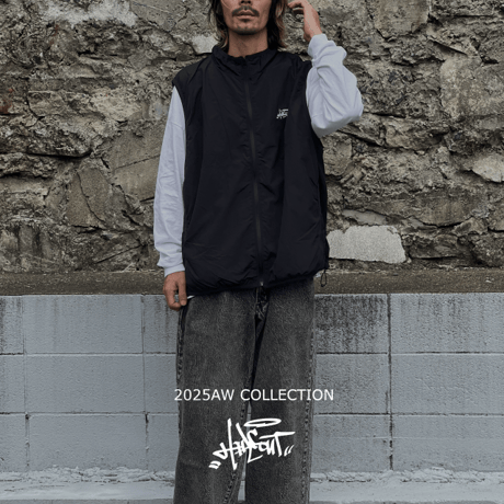 「STREET-LOGO」 NYLON VEST / IVORY / S / M / L