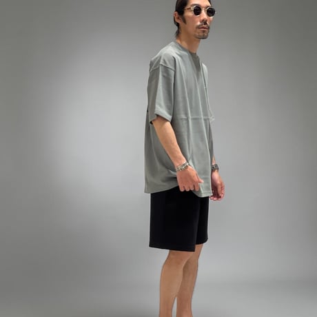 【受注生産】「BLEND IN」SUPER HEAVY WIDE T-SHIRTS /STONE GREEN/M/L