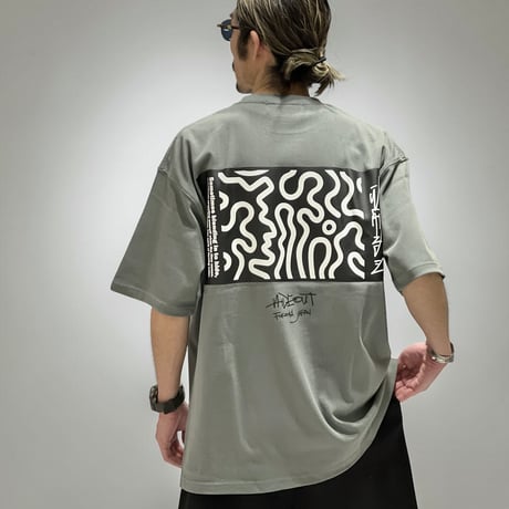 【受注生産】「BLEND IN」SUPER HEAVY WIDE T-SHIRTS /STONE GREEN/M/L
