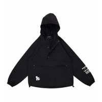 HIGH DENSTIY COTTON ANORAK PARKA /BLACK/S/M/L