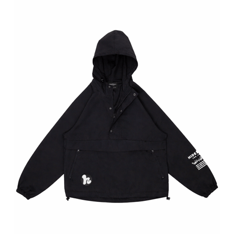 HIGH DENSTIY COTTON ANORAK PARKA /BLACK/S/M/L