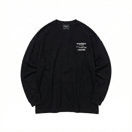 【限定受注デザイン】「SMOKE-mikiko」BIG LONG SLEEVE T-SHIRTS / WHITE/S/M/L