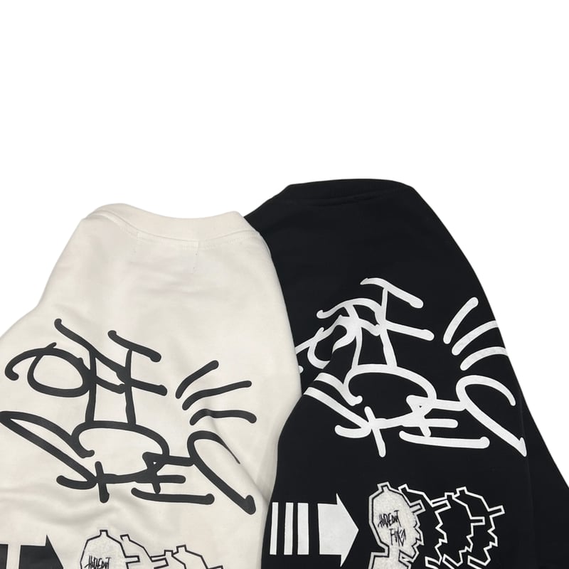 サガラ刺繍2026ss HEAVY ONZ SWEAT/OFF WHITE/M/L/XL |
