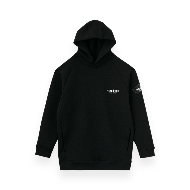 LOGO刺繍ダンボールニットパーカー OFF-WHITE / M / L | HIDEOUT LOGO刺繍ダンボールニットパーカー OFF-WHITE / M / L | HIDEOUT