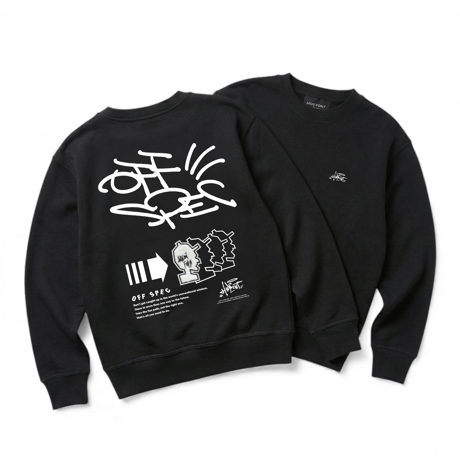 サガラ刺繍2026 HEAVY ONZ SWEAT/BLACK/M/L/XL
