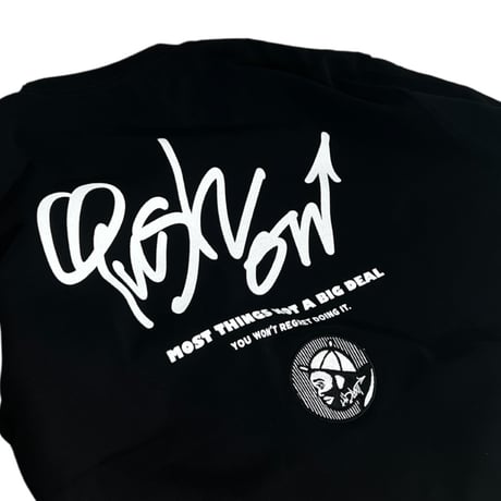 おいちゃん【PUSH ON】(SUPER HEAVY T-SHIRTS) /BLACK/M/L