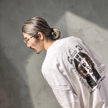 「MR.DOGMAN2026ss【分裂】」 BIG LONG SLEEVE T-SHIRTS / WHITE/S/M/L