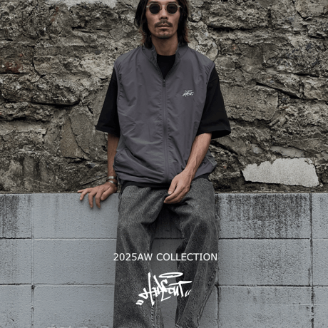 「STREET-LOGO」 NYLON VEST / BLACK / S / M / L