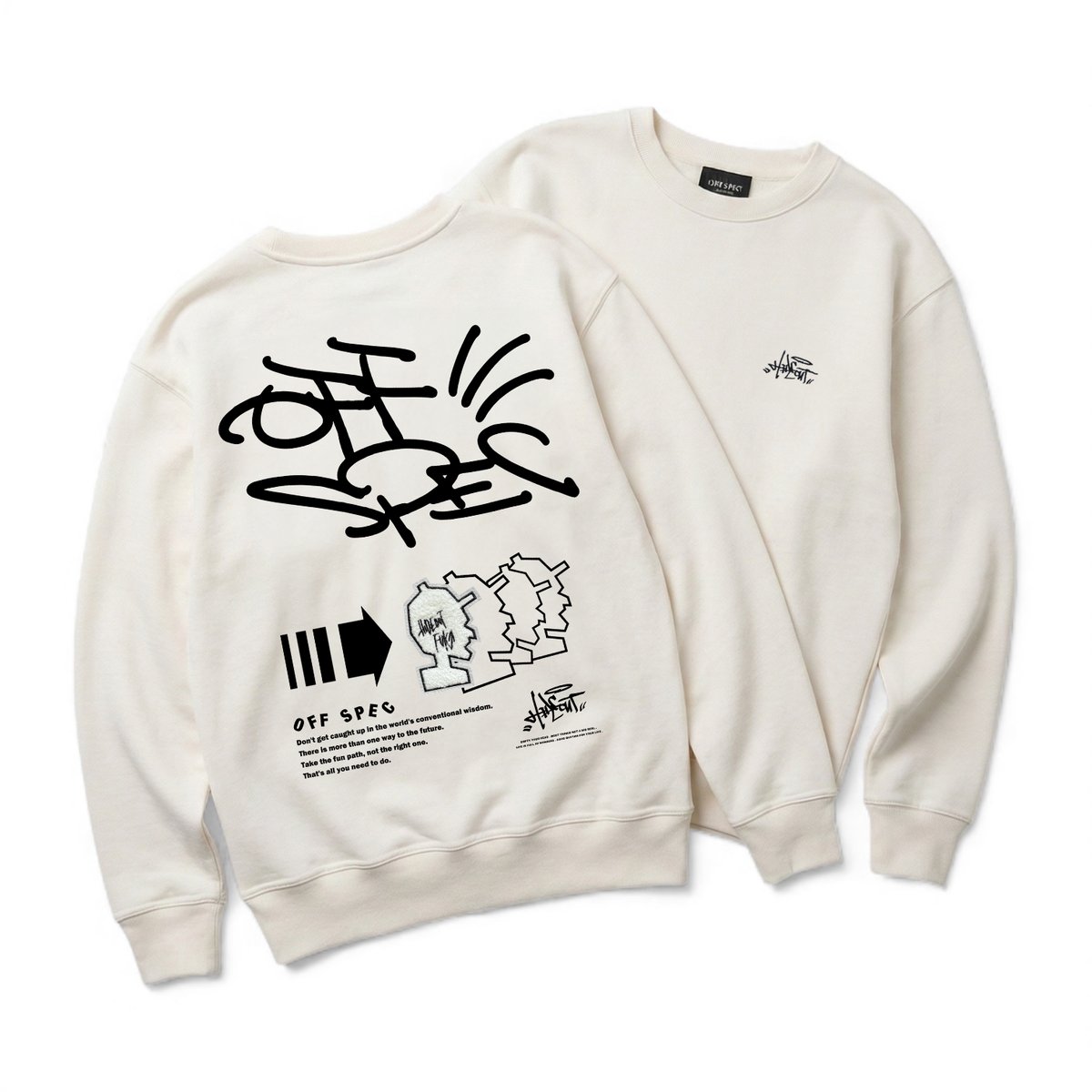 予約販売】サガラ刺繍2026ss HEAVY ONZ SWEAT/OFF WHITE/M/L