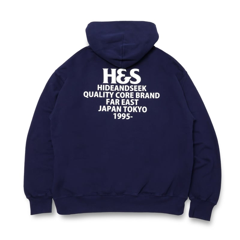 HIDE AND SEEK The H＆S Sweat Shirt XL HIDE AND SEEK】H&S Sweat Shirt(24aw) -BLACK (ハイドアンド