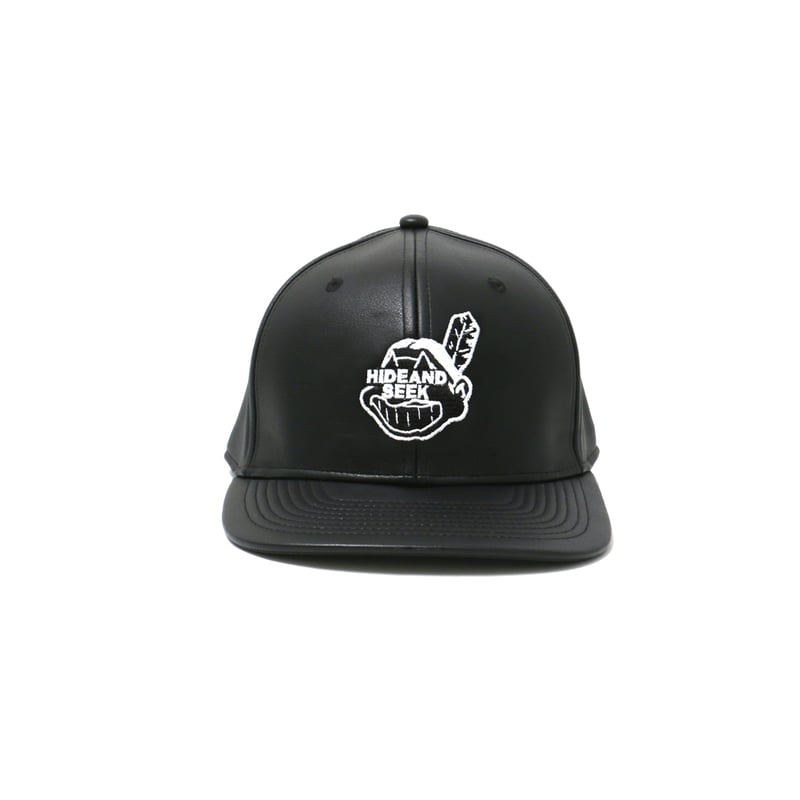 Indian Baseball CAP PU Leather【新品・未使用】 Indian Baseball CAP PU Leather【新品・未使用】 HIDE AND SEEK