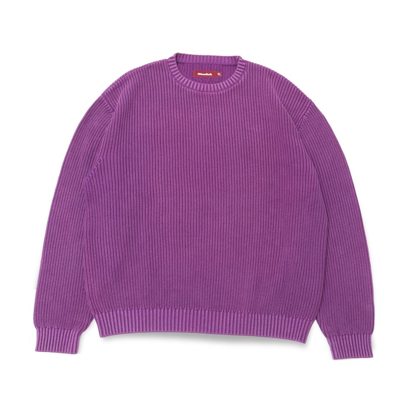 ニット・セーター IONSEOUL Dyeing Pigment Wash Ribbed Knit Garment Dye Rib Knit Sweater | HIDE AND SEEK Of