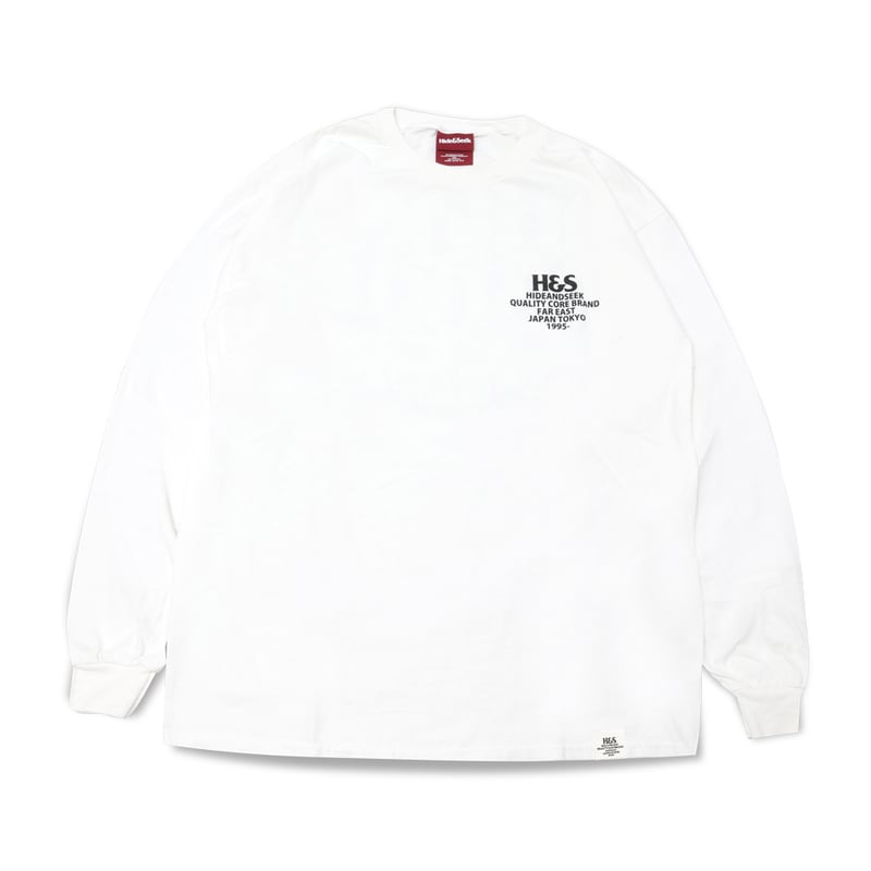 ハイドアンドシーク Love All L/S Tee(Front) ホワイト M HIDEANDSEEK(ハイドアンドシーク) ロングスリーブTシャツ MAD L