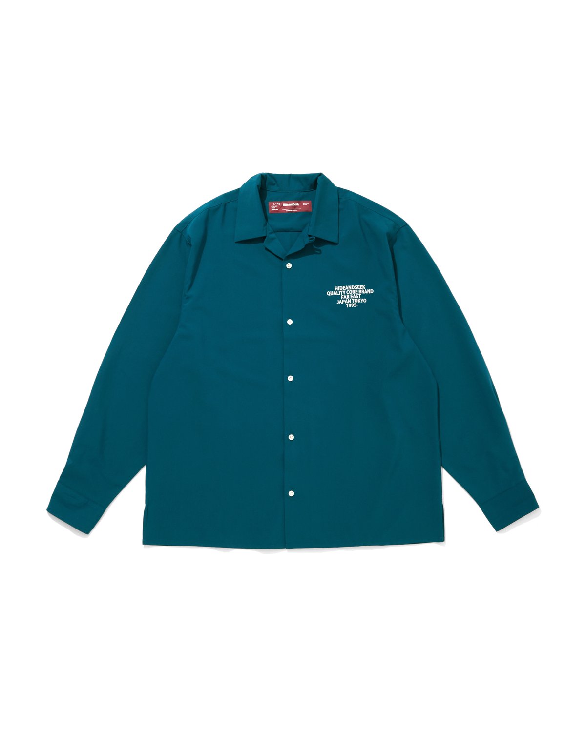 Open Collar L/S Shirt | HIDE AND SEEK Official