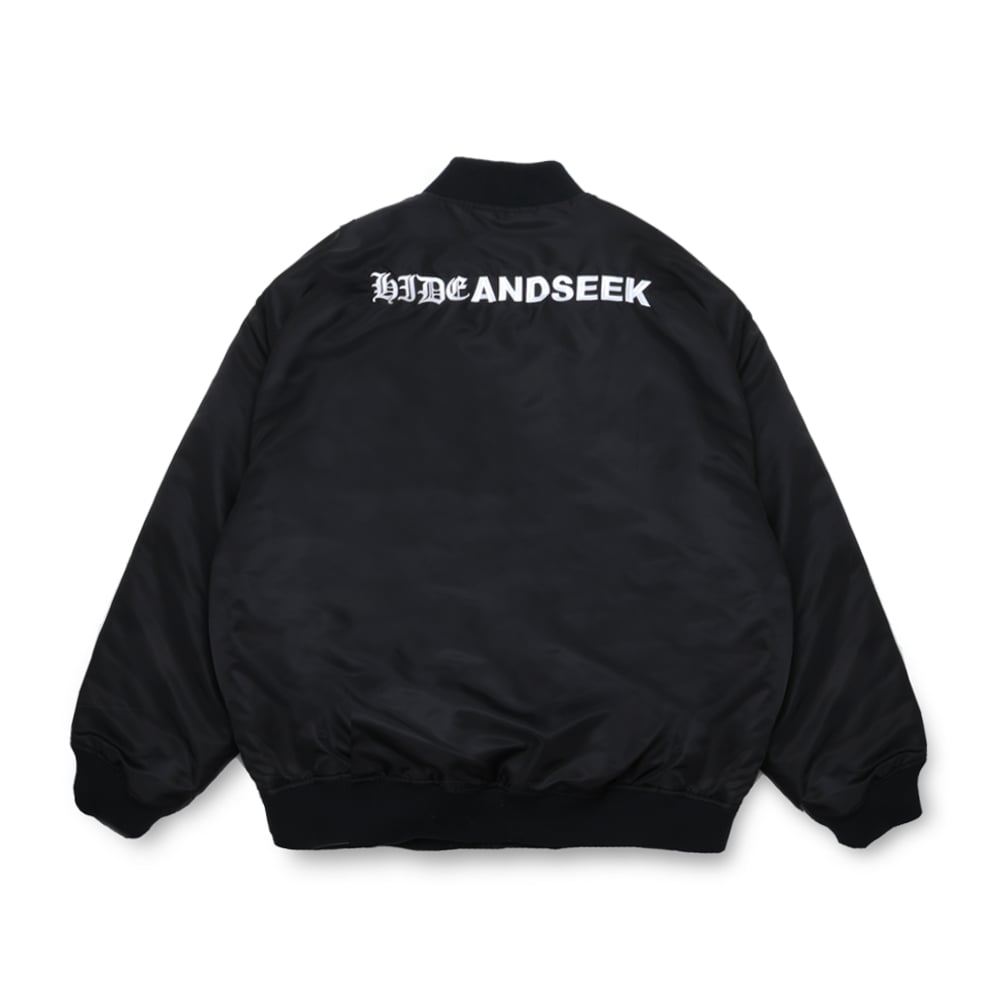 Nylon Varsity Jacket(24aw) | HIDE AND SEEK Offi Nylon Varsity Jacket(24aw) | HIDE AND SEEK Offi