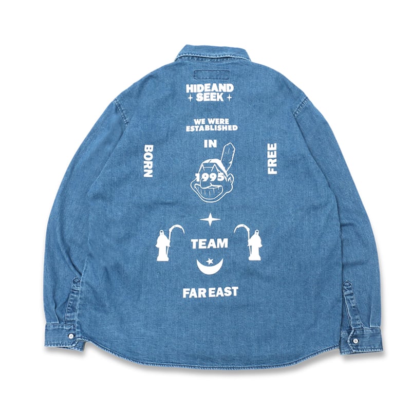 Denim B.D. L/S Shirt | HIDE AND SEEK Official W Denim B.D. L/S Shirt | HIDE AND SEEK Official W