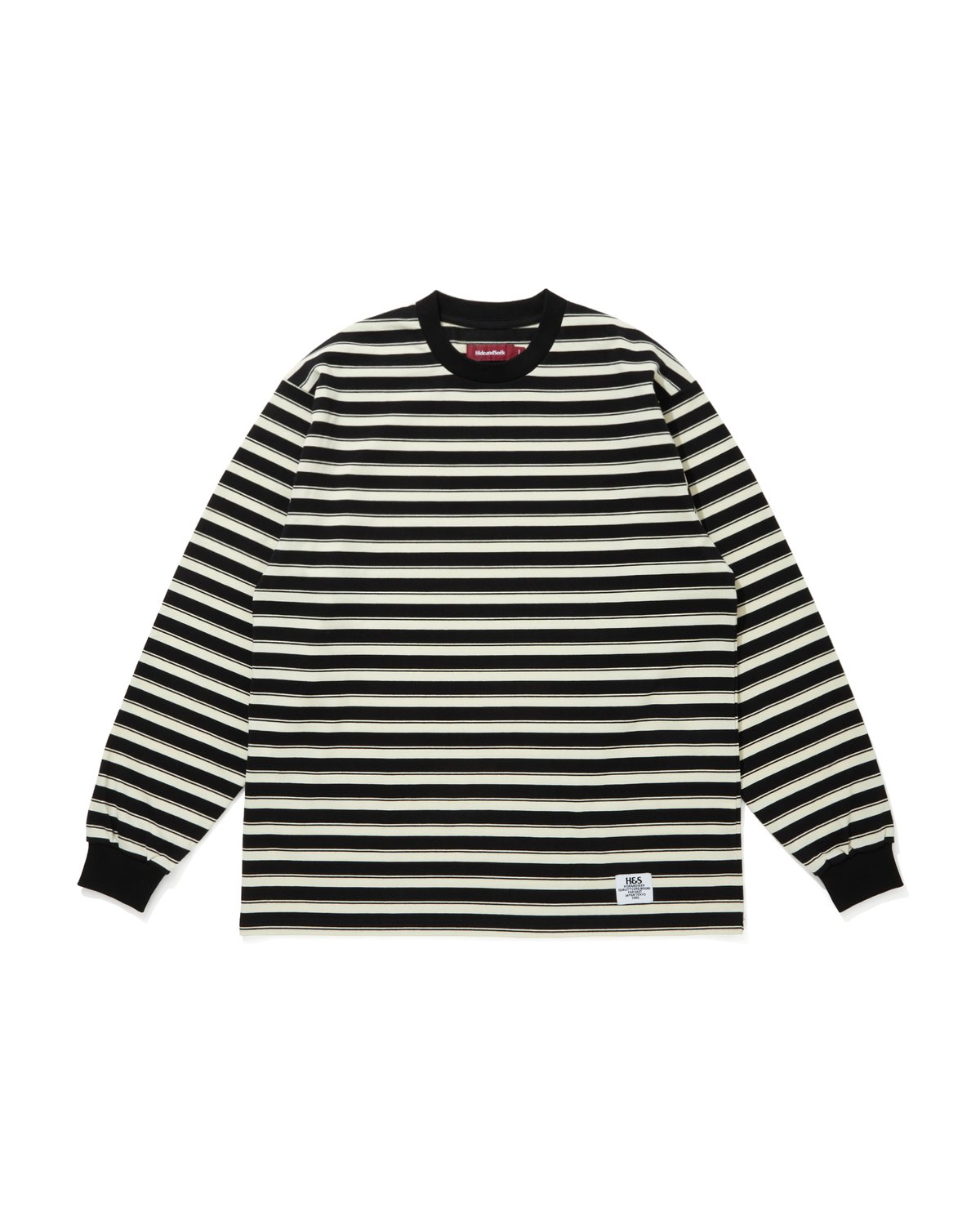 Border L/S Tee(26ss) | HIDE AND SEEK Official W