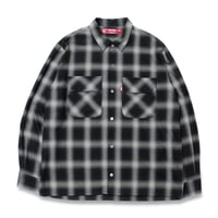 Ombre Check L/S Shirt(23aw)