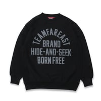 トップス HideandSeek Bandana Sweater HIDE AND SEEK】Bandana Sweater -BLACK (ハイドアンドシーク