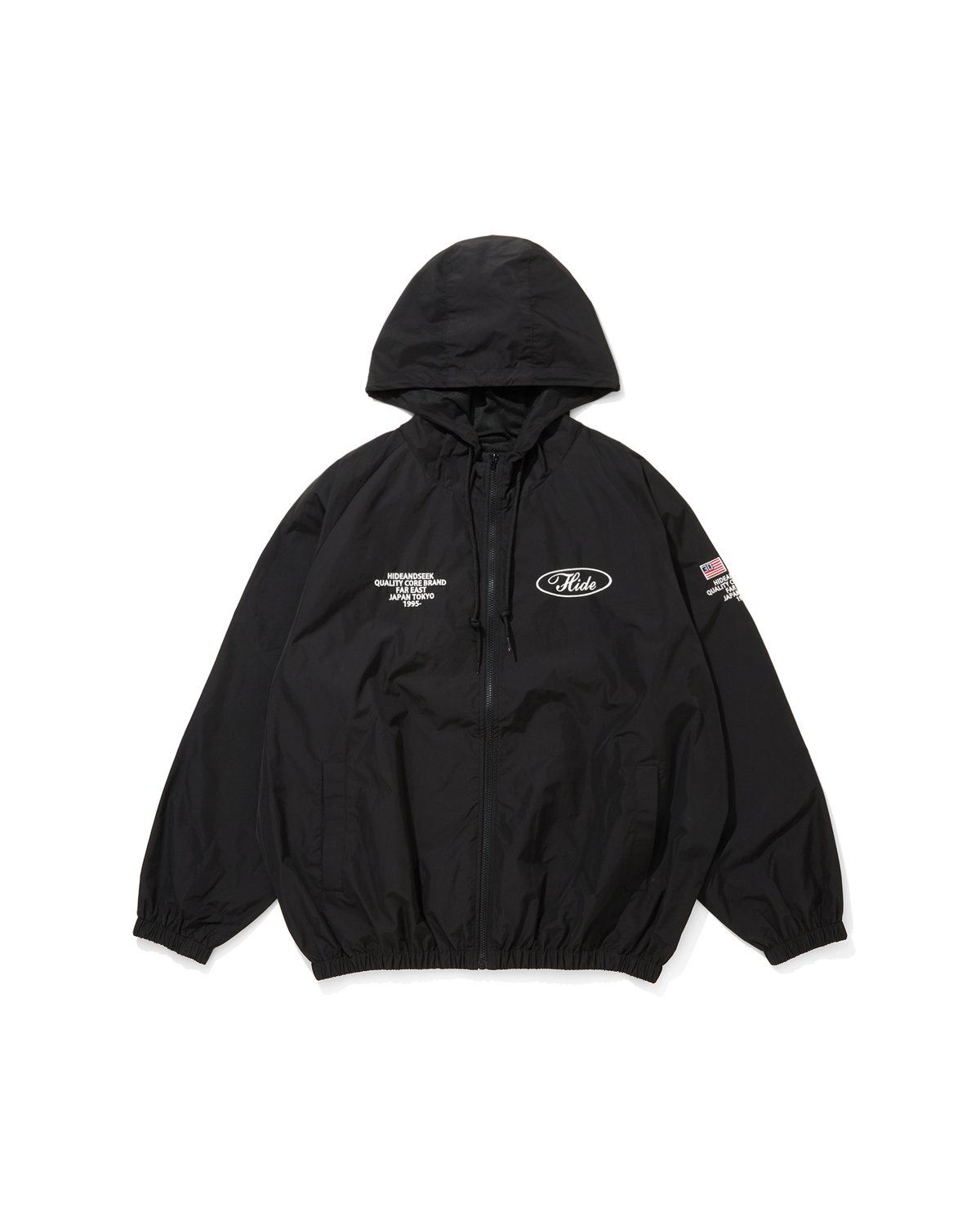 Nylon Zip Hooded Jacket(26ss) | HIDE AND SEEK O