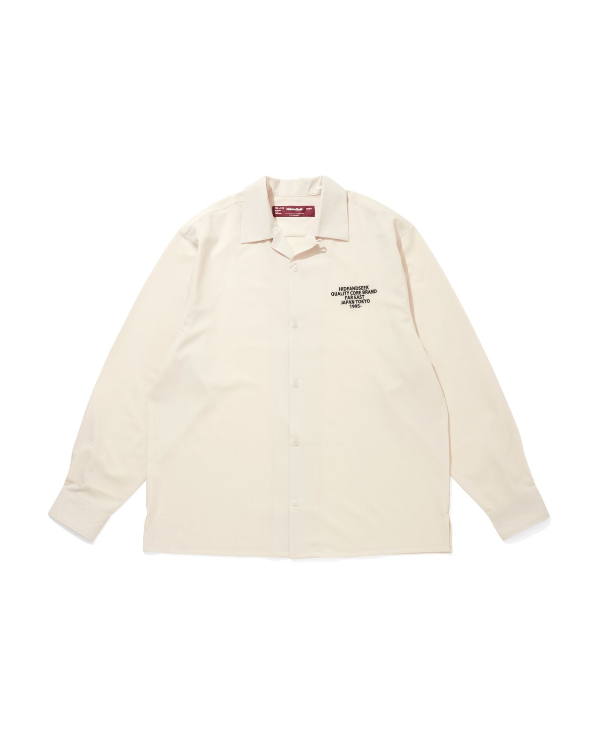 Open Collar L/S Shirt | HIDE AND SEEK Official