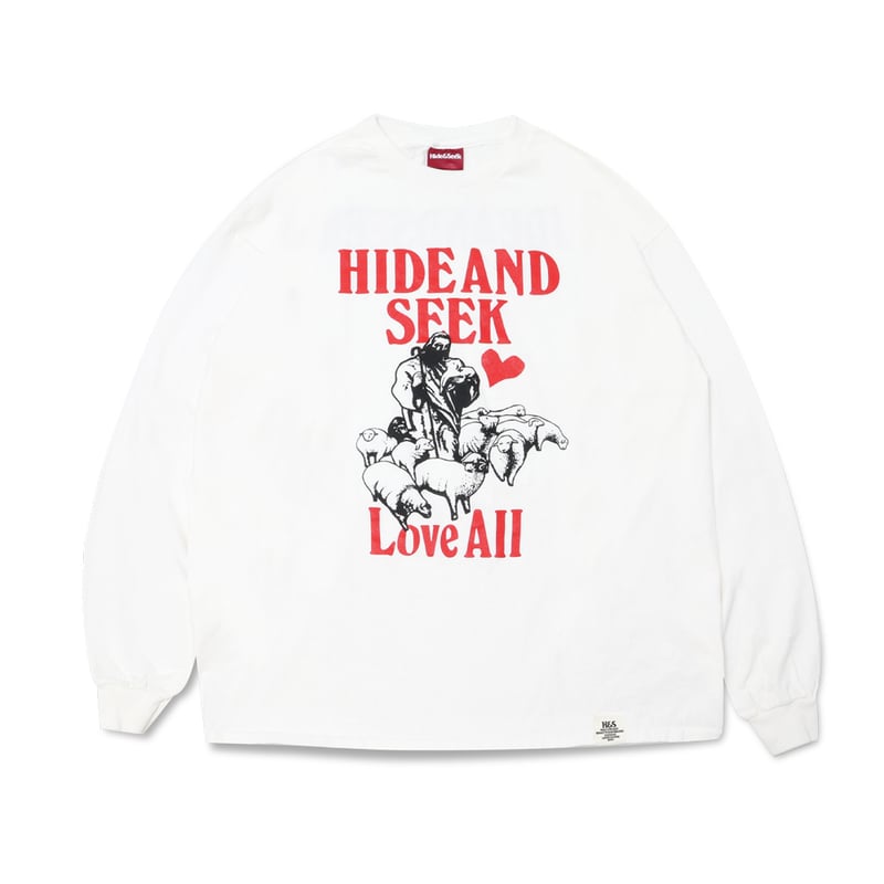 Love All L/S Tee(Front) | HIDE AND SEEK Officia Love All L/S Tee(Front) | HIDE AND SEEK Officia