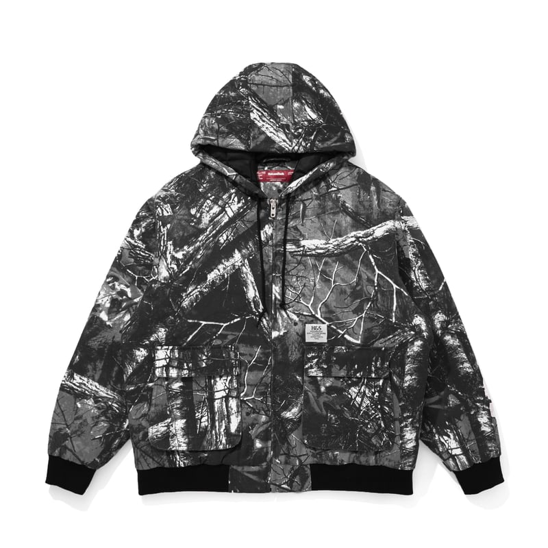 Camo Zip Hooded Jacket | HIDE AND SEEK Official